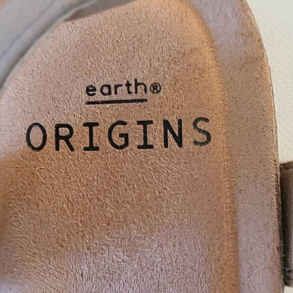 Earth Origins Laney Leather Sling Back Sandal Sedona Brown Comfort - Picture 7 of 10